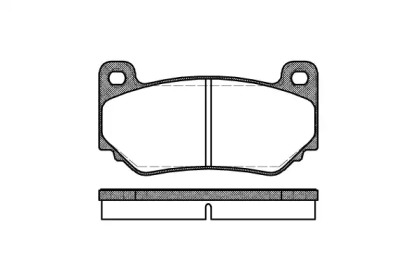 Комплект тормозных колодок WOKING P11573.00