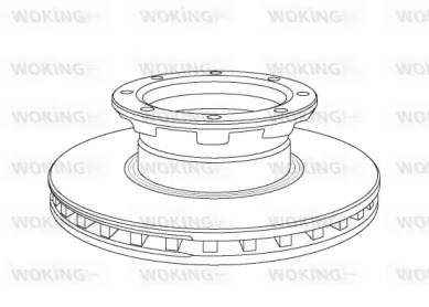 Тормозной диск WOKING NSA1057.20