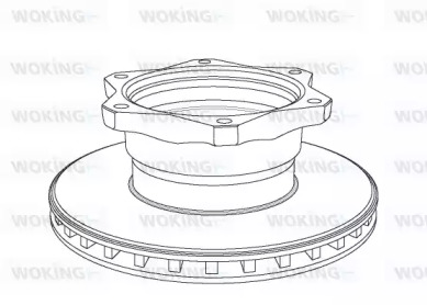 Тормозной диск WOKING NSA1058.20