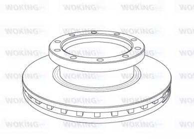 Тормозной диск WOKING NSA1061.20