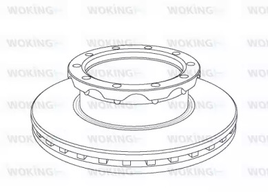 Тормозной диск WOKING NSA1062.20