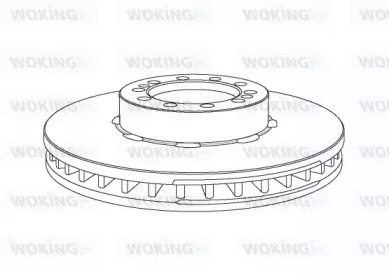 Тормозной диск WOKING NSA1067.20