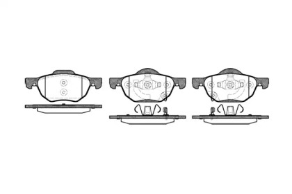 Комплект тормозных колодок WOKING P11683.02