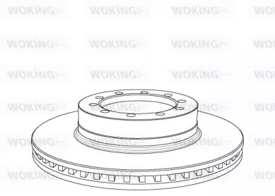 Тормозной диск WOKING NSA1071.20