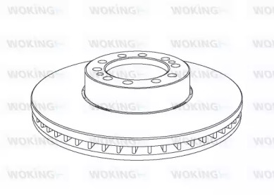 Тормозной диск WOKING NSA1075.20