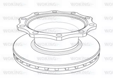 Тормозной диск WOKING NSA1078.20