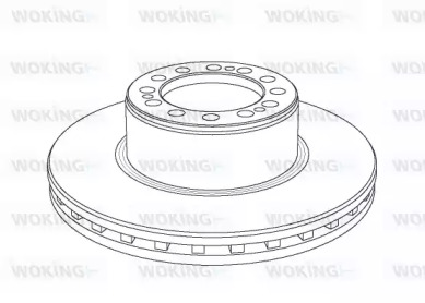 Тормозной диск WOKING NSA1079.20