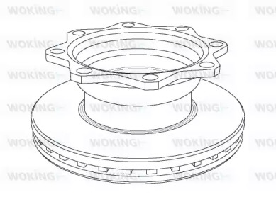 Тормозной диск WOKING NSA1080.20