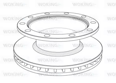 Тормозной диск WOKING NSA1082.20