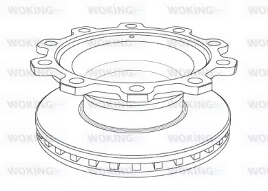 Тормозной диск WOKING NSA1083.20