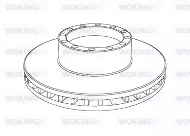 Тормозной диск WOKING NSA1091.20