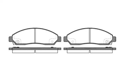 Комплект тормозных колодок WOKING P11983.14