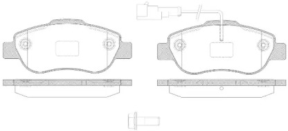 Комплект тормозных колодок WOKING P10003.21