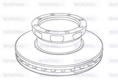 Тормозной диск WOKING NSA1108.20