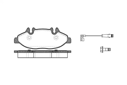 Комплект тормозных колодок WOKING P10093.02