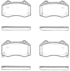 Комплект тормозных колодок WOKING P10133.02