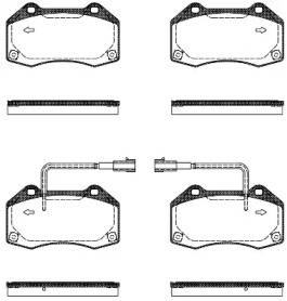 Комплект тормозных колодок WOKING P10133.10