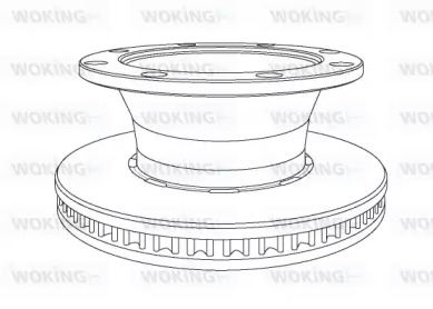 Тормозной диск WOKING NSA1124.20