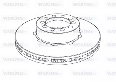 Тормозной диск WOKING NSA1126.20