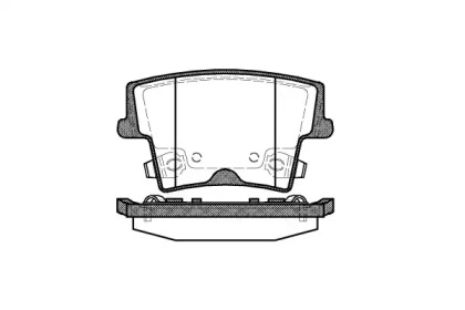 Комплект тормозных колодок WOKING P10273.08