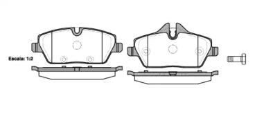 Комплект тормозных колодок WOKING P10313.10