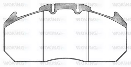 Комплект тормозных колодок WOKING JSA 11343.10