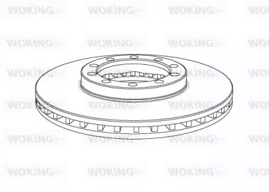 Тормозной диск WOKING NSA1138.20