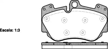 Комплект тормозных колодок WOKING P10403.10