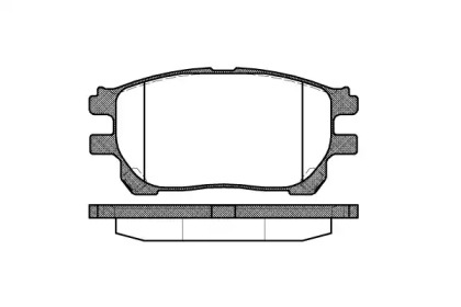 Комплект тормозных колодок WOKING P10433.00