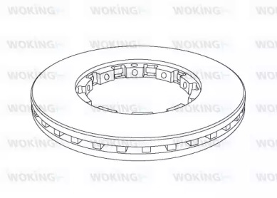 Тормозной диск WOKING NSA1143.20