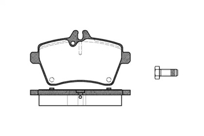 Комплект тормозных колодок WOKING P10443.00