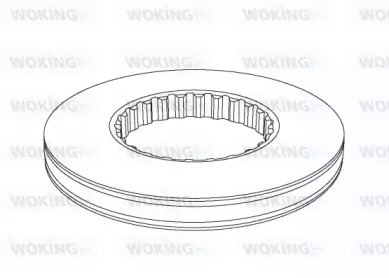 Тормозной диск WOKING NSA1146.10