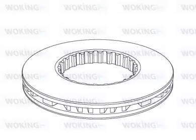 Тормозной диск WOKING NSA1146.20