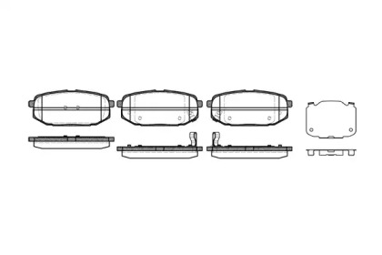 Комплект тормозных колодок WOKING P10473.02