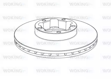 Тормозной диск WOKING NSA1148.20