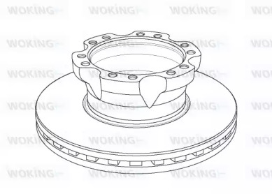 Тормозной диск WOKING NSA1154.20