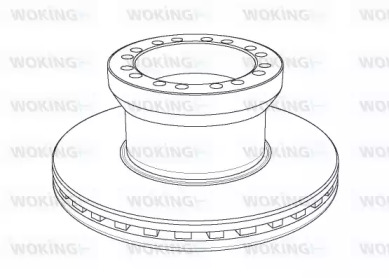 Тормозной диск WOKING NSA1155.20