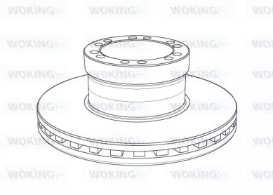 Тормозной диск WOKING NSA1156.20