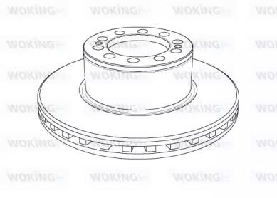 Тормозной диск WOKING NSA1157.20