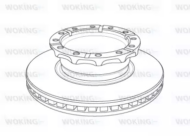 Тормозной диск WOKING NSA1158.20