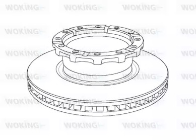 Тормозной диск WOKING NSA1159.20