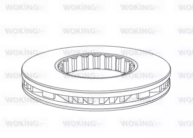 Тормозной диск WOKING NSA1161.20