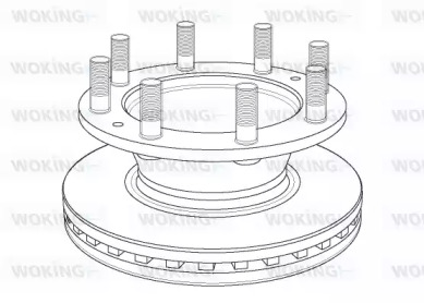 Тормозной диск WOKING NSA1162.20