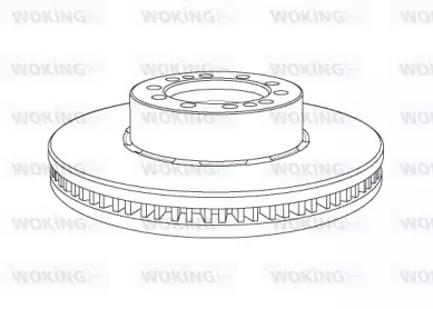 Тормозной диск WOKING NSA1169.20