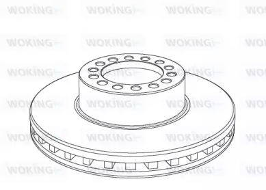 Тормозной диск WOKING NSA1175.20