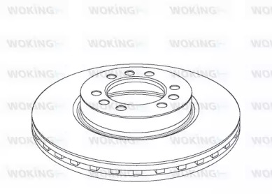Тормозной диск WOKING NSA1180.20