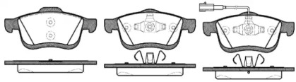 Комплект тормозных колодок WOKING P10833.01