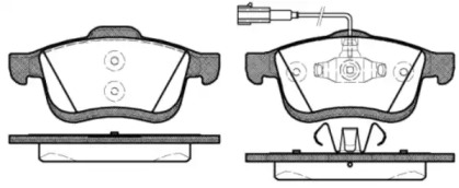 Комплект тормозных колодок WOKING P10833.22