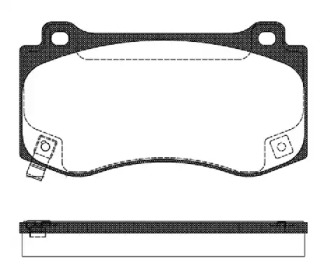 Комплект тормозных колодок WOKING P10853.04