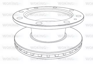 Тормозной диск WOKING NSA1187.20